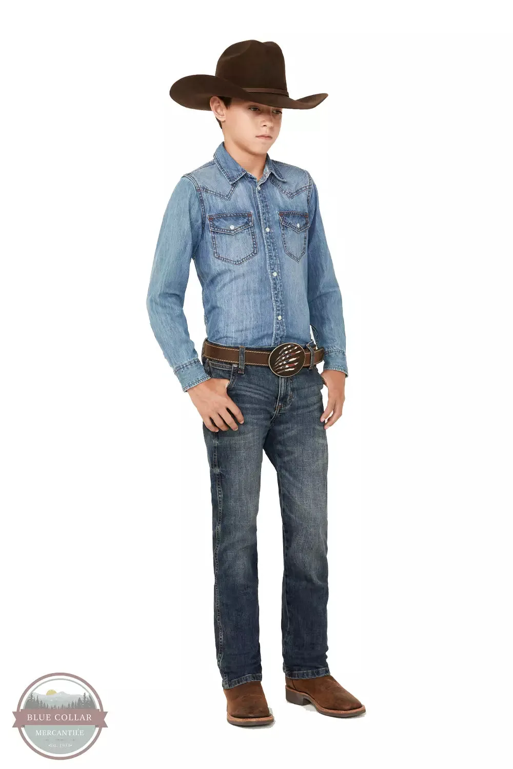 112336145 Retro Slim Bootcut Jeans in Layton