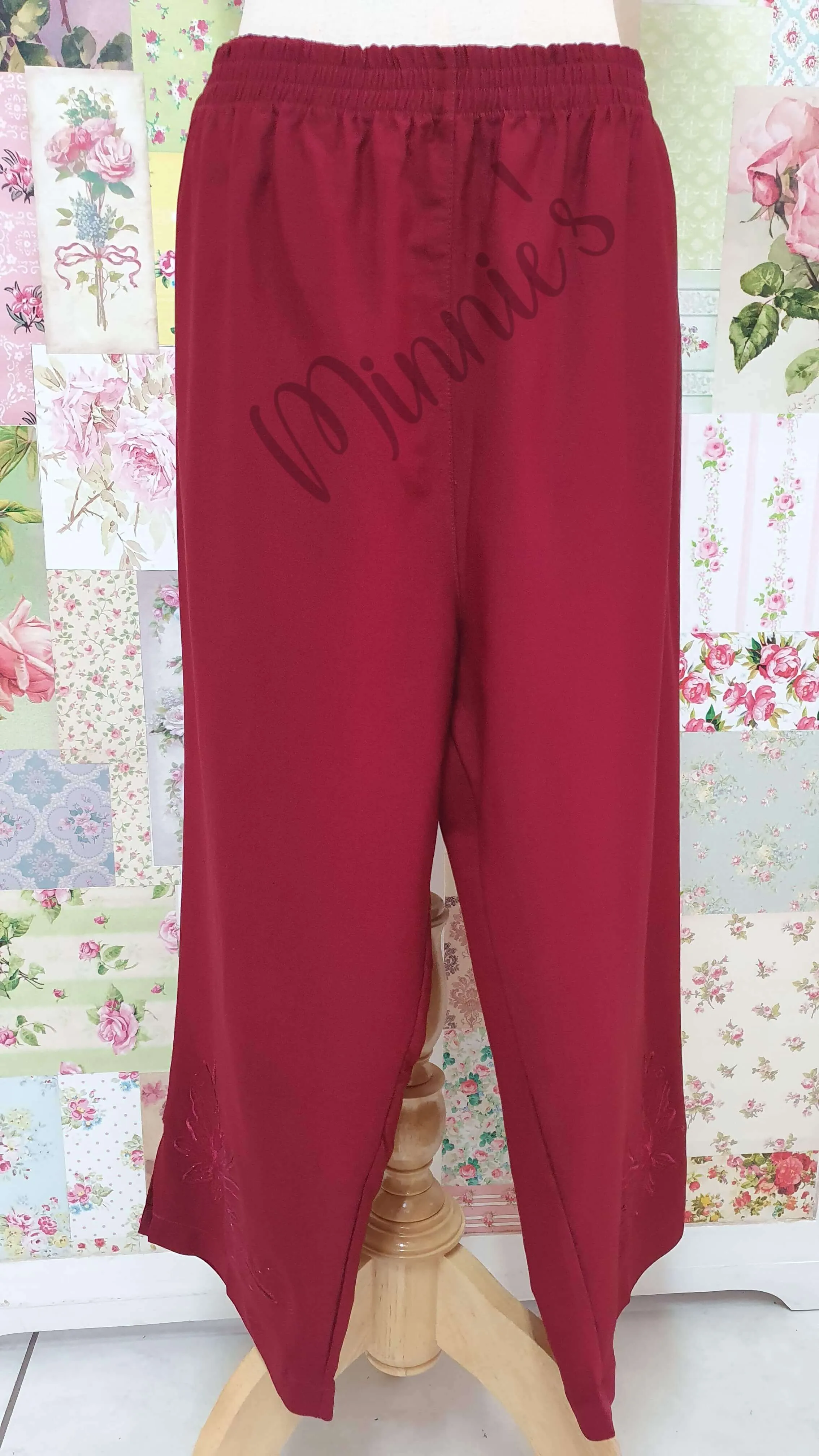 3/4 Maroon Pants BK0348