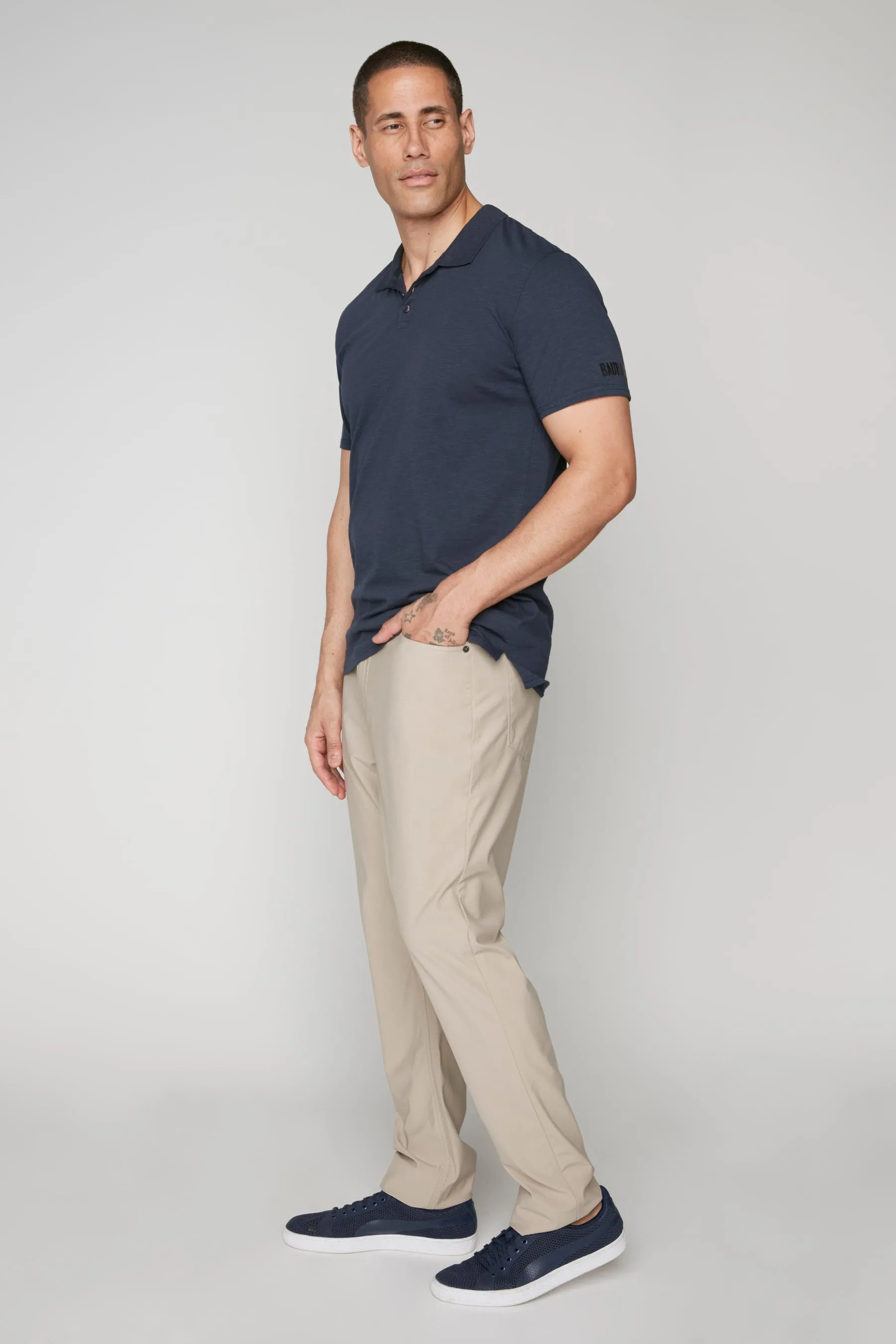 5 Pocket Slim Fit Pants - Sage