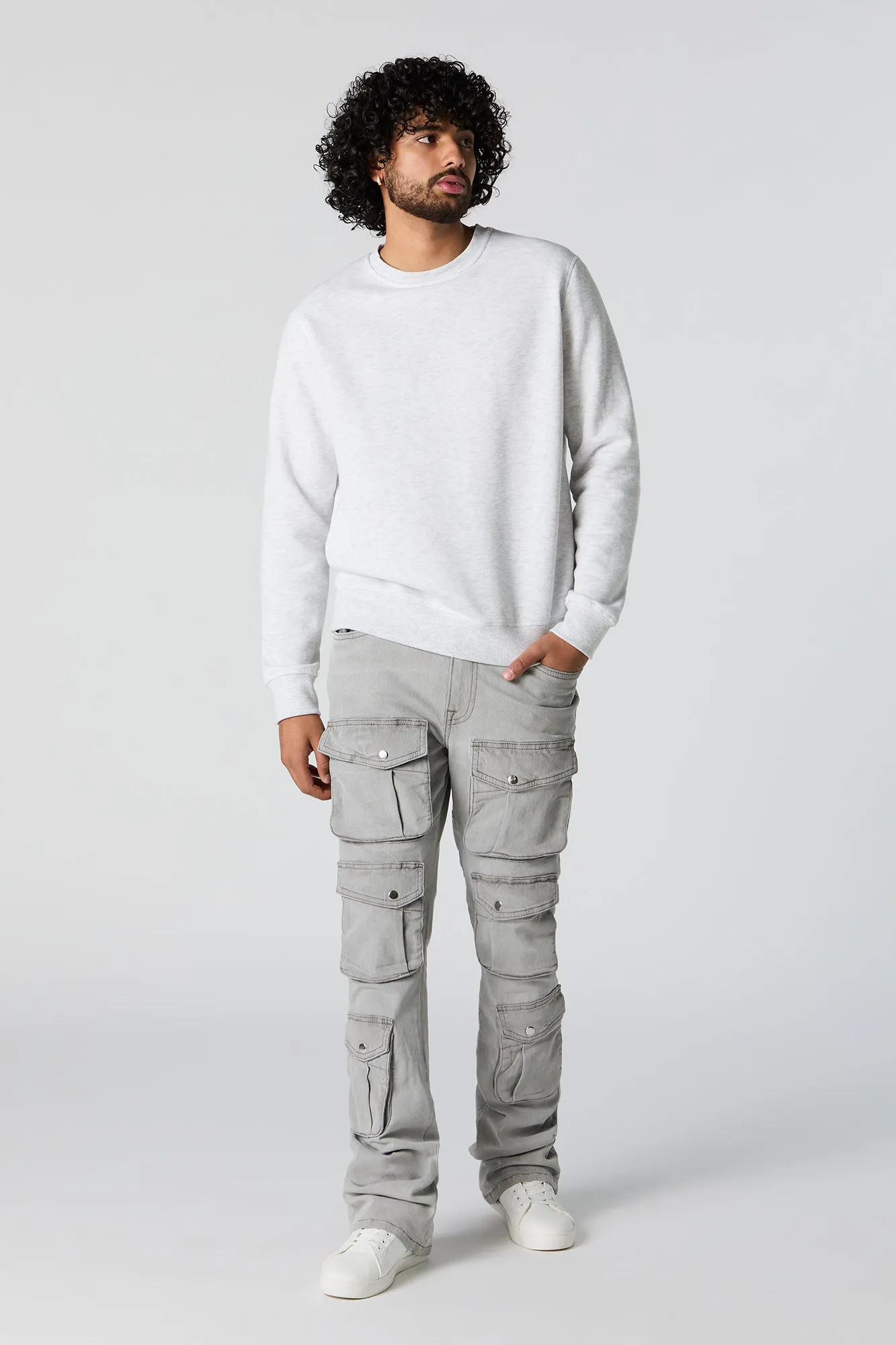 6 Pocket Stacked Cargo Jean