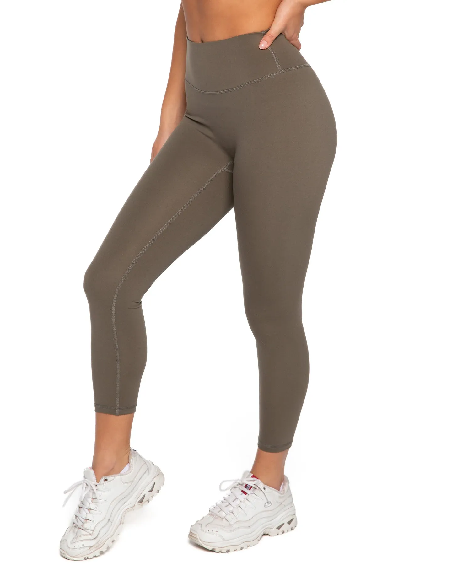 7/8 Aura SF Leggings - Dusty Khaki