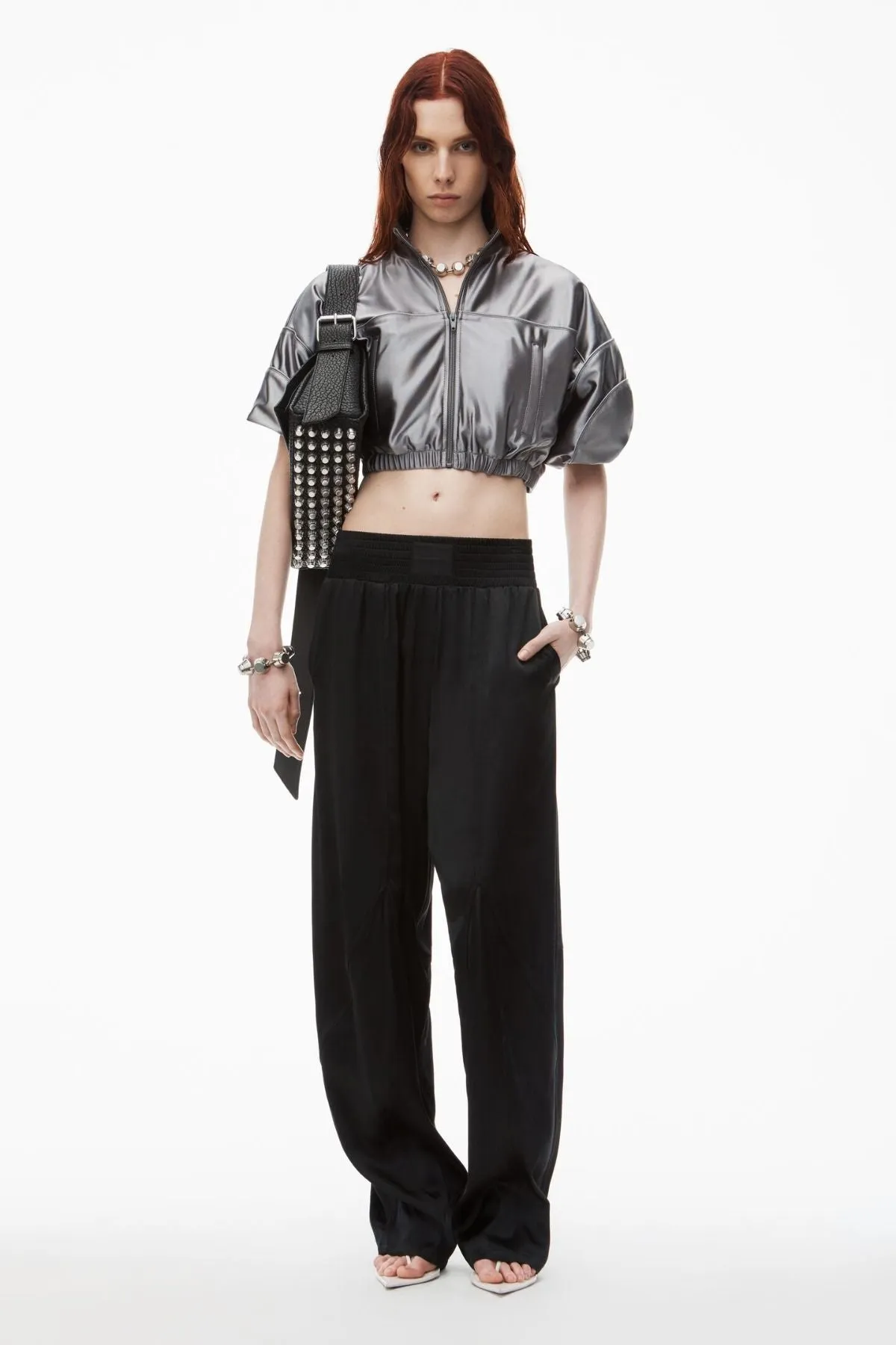 Alexander Wang Wide Leg Balloon Pant - Black