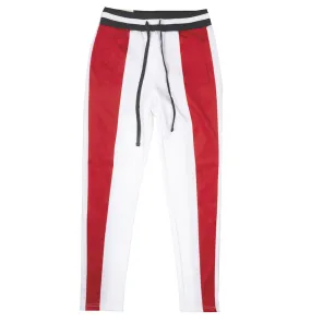 Red and White American Bazi Track Pants - Style RJJ-7002