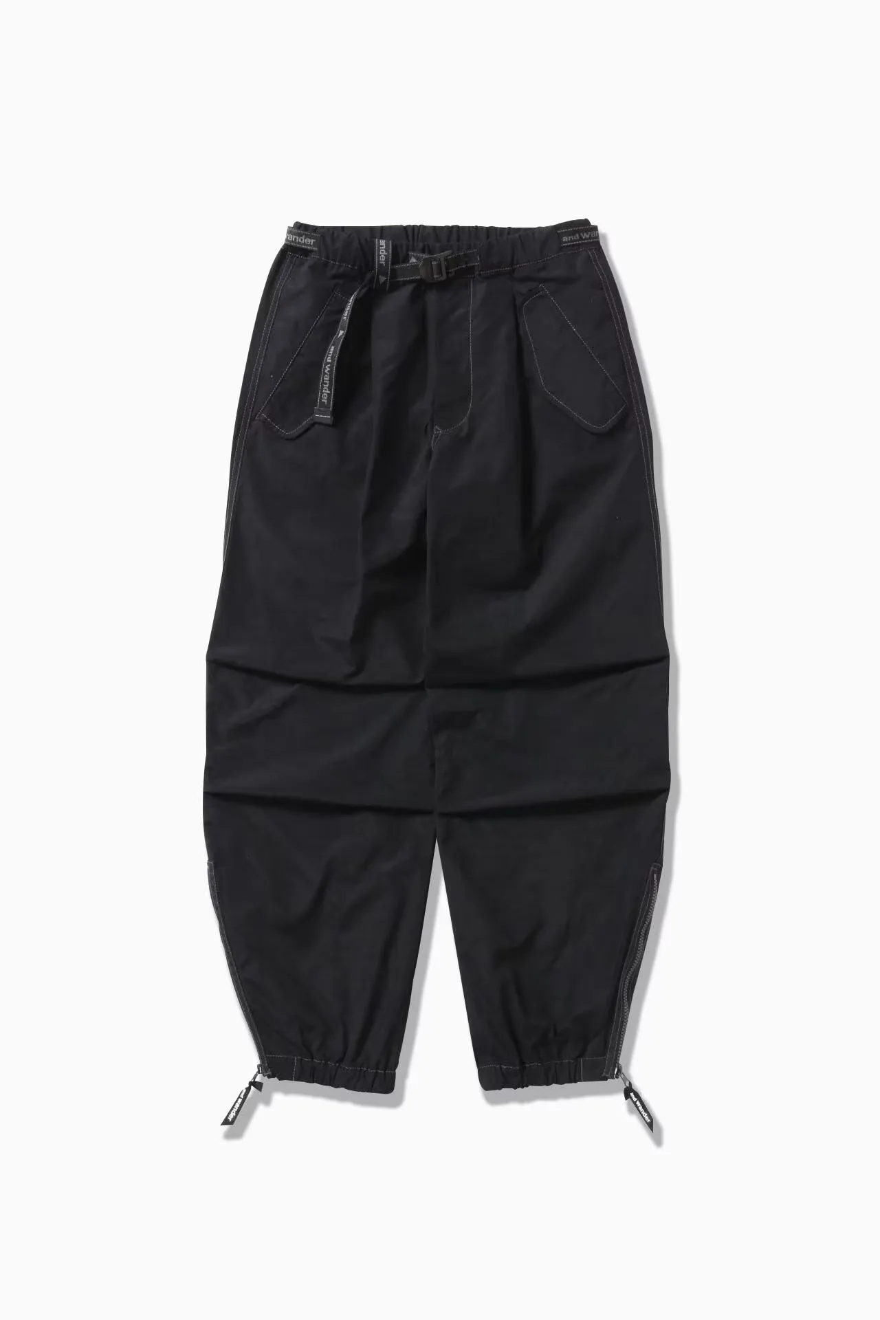 and Wander Side Zip Hem Pants - Black