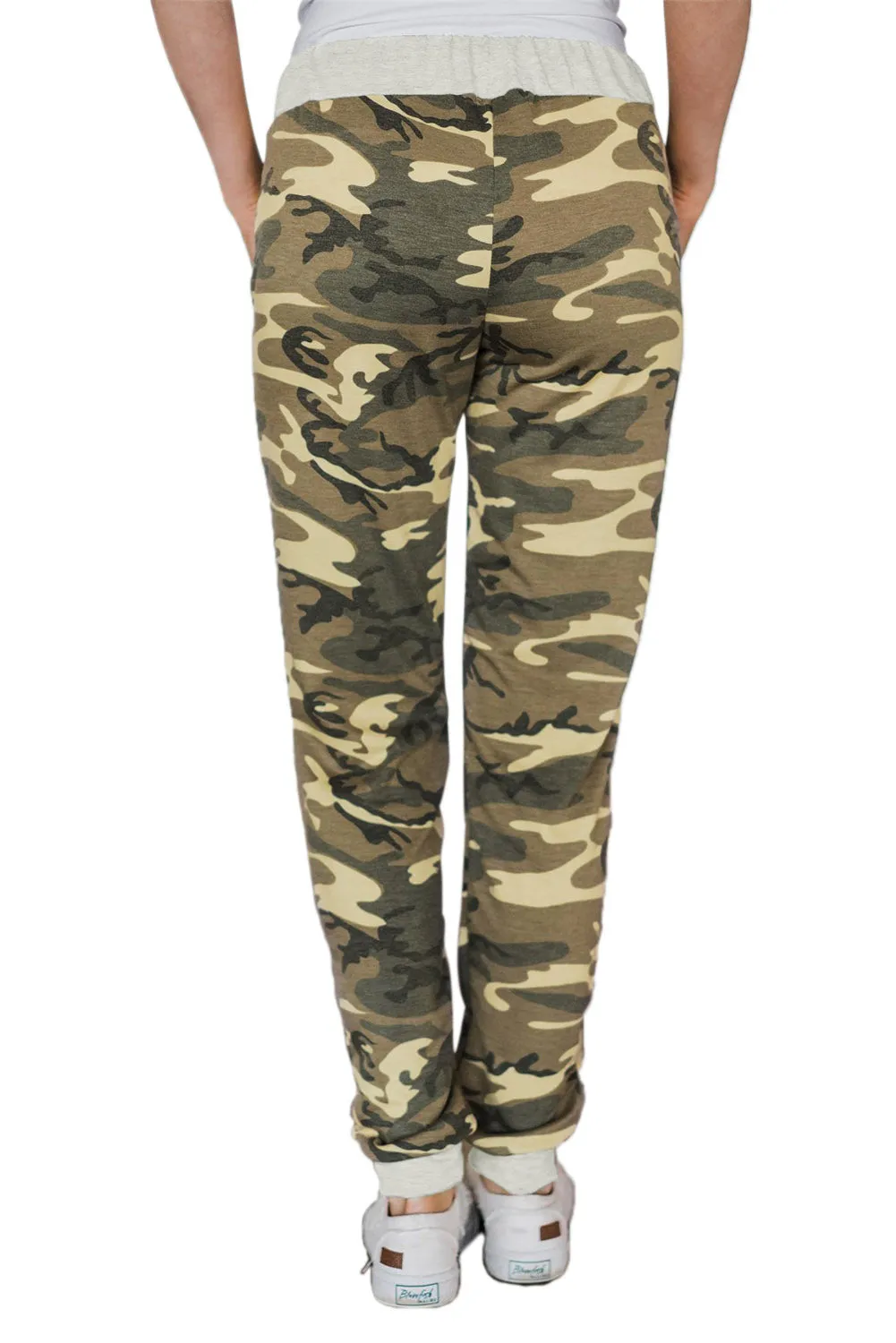 Army Green Radar Pocketed Running Joggers