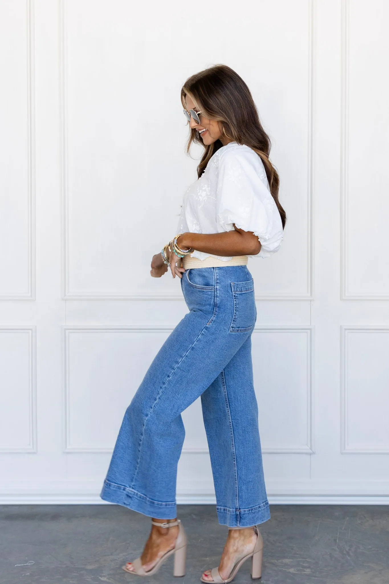 Audrey Cropped Wide Leg Jean - Sheridan | Dear John - FINAL SALE