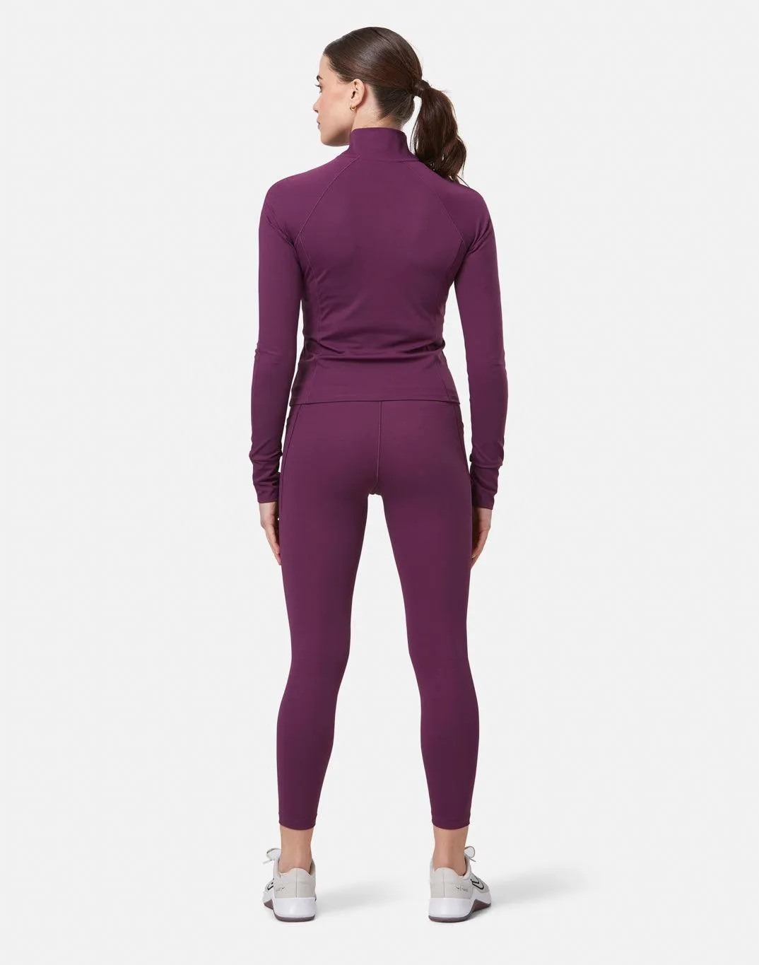 Aurora 7/8 Pocket Legging in Sangria