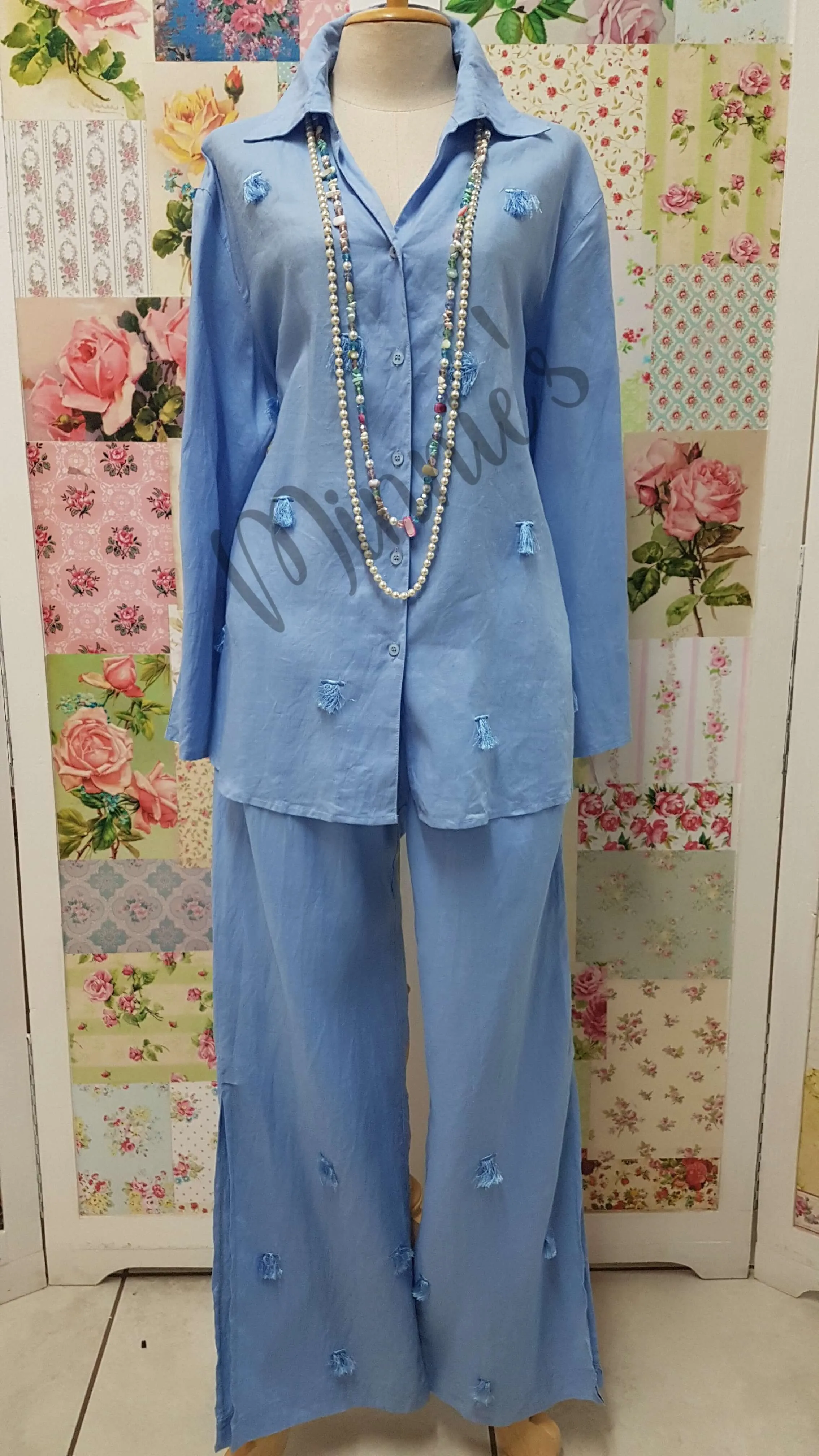 Baby Blue 2-Piece Pants Set BS0148