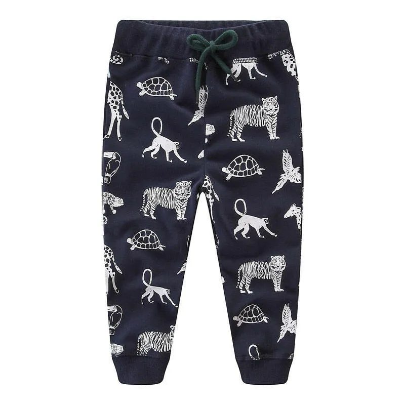 Baby Boys Cat Animal Print Pants