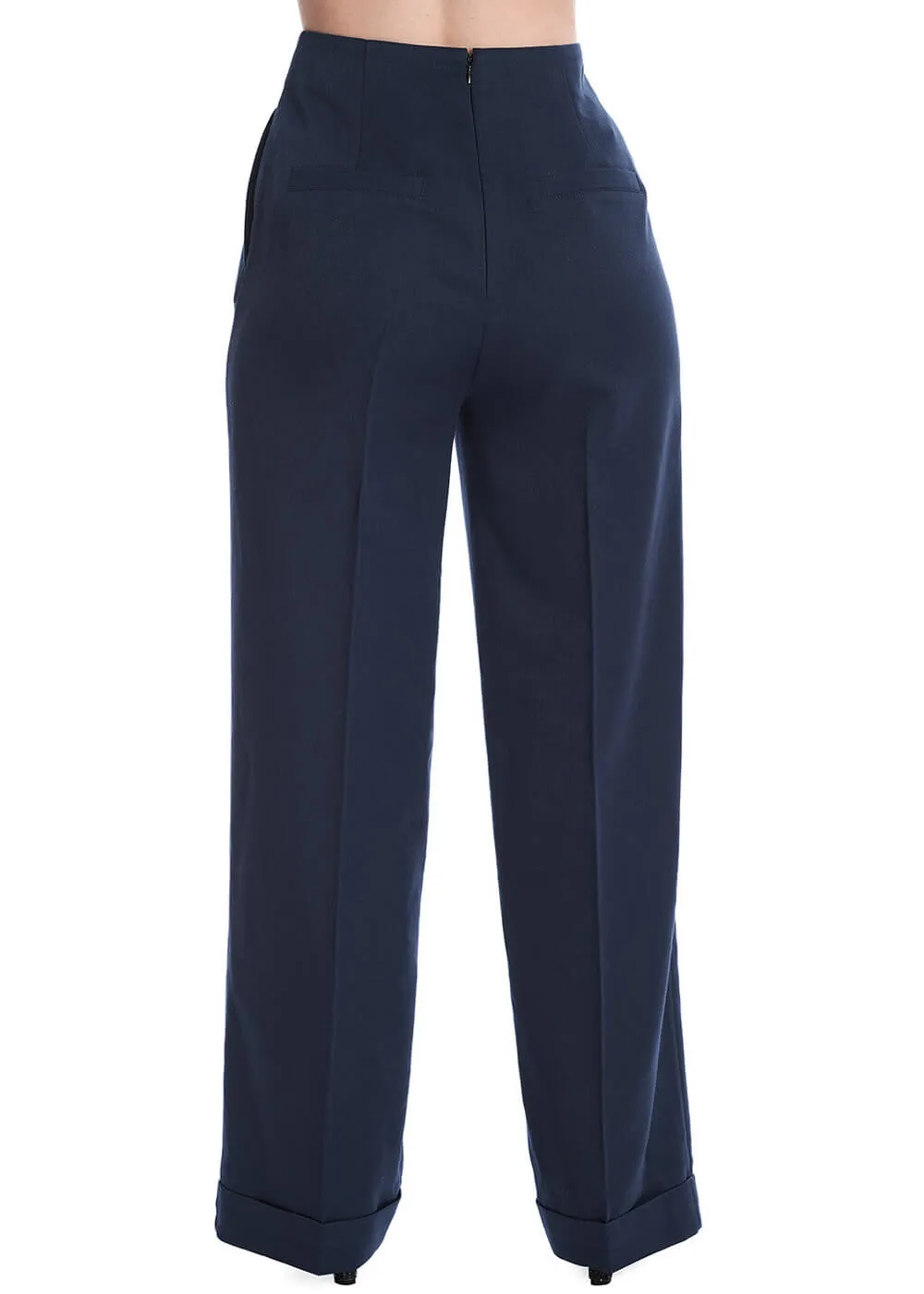 Banned Adventures Ahead 40's Trousers Blue