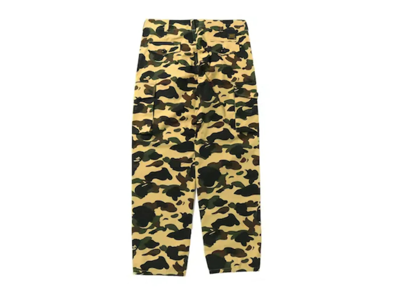 Bape 1ST Camo Wide Fit 6 Pocket Cargo Pants Yellow 001PTH801017M