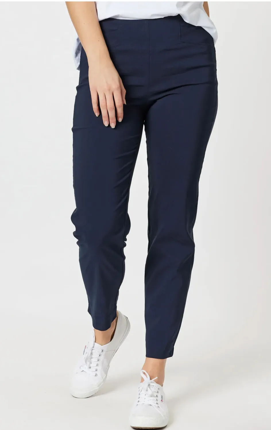 Basic Full Length Pants Black/Navy