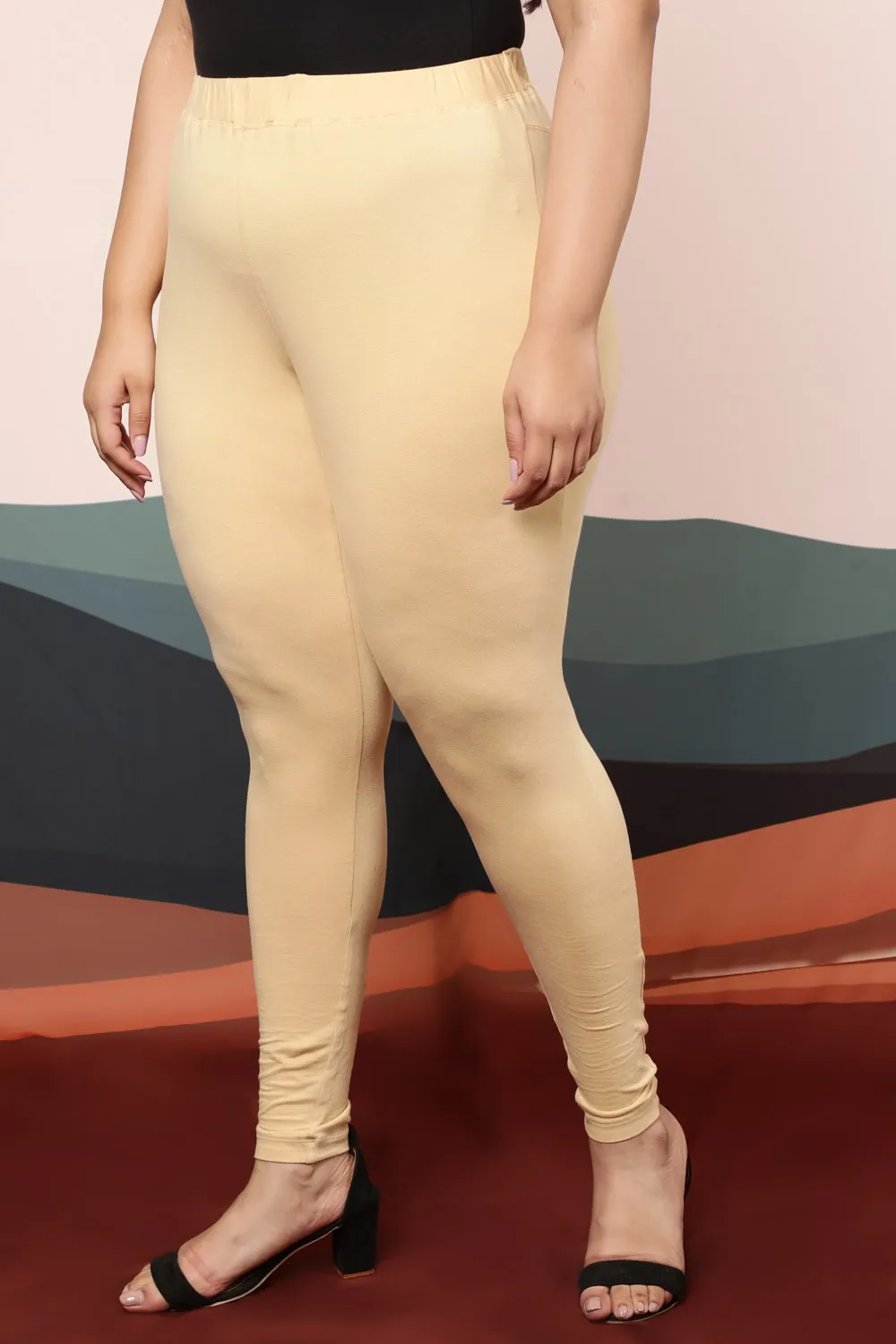 Beige Leggings