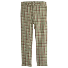 Bella Bliss Slim Pant - Hunter Plaid