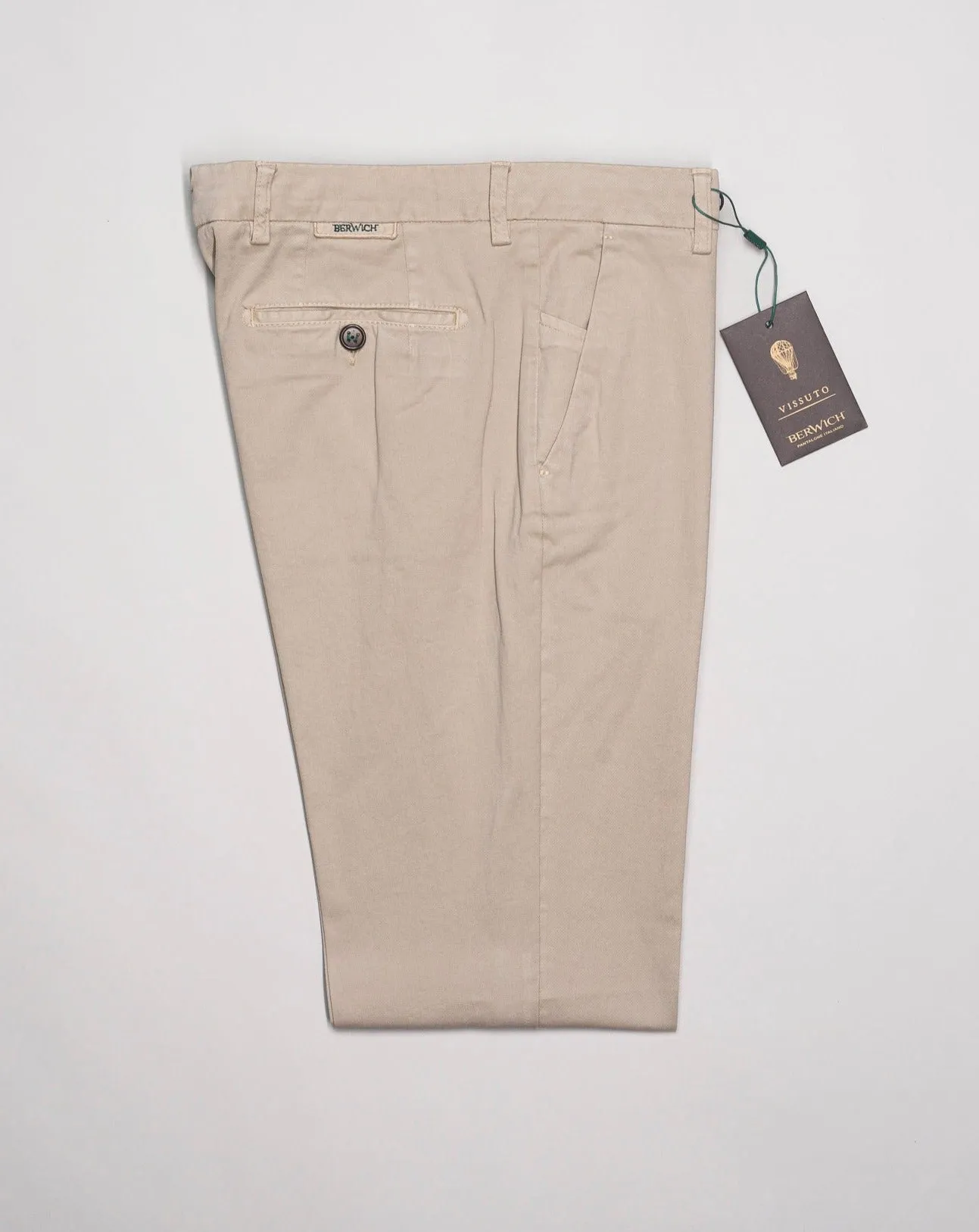 Berwich Morello Garment Dyed Chinos / Beige