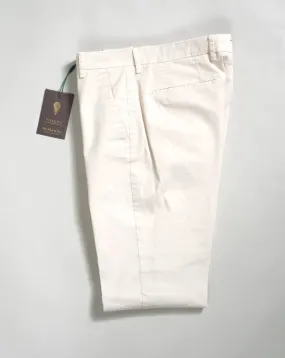 Berwich Morello Garment Dyed Chinos / Latte