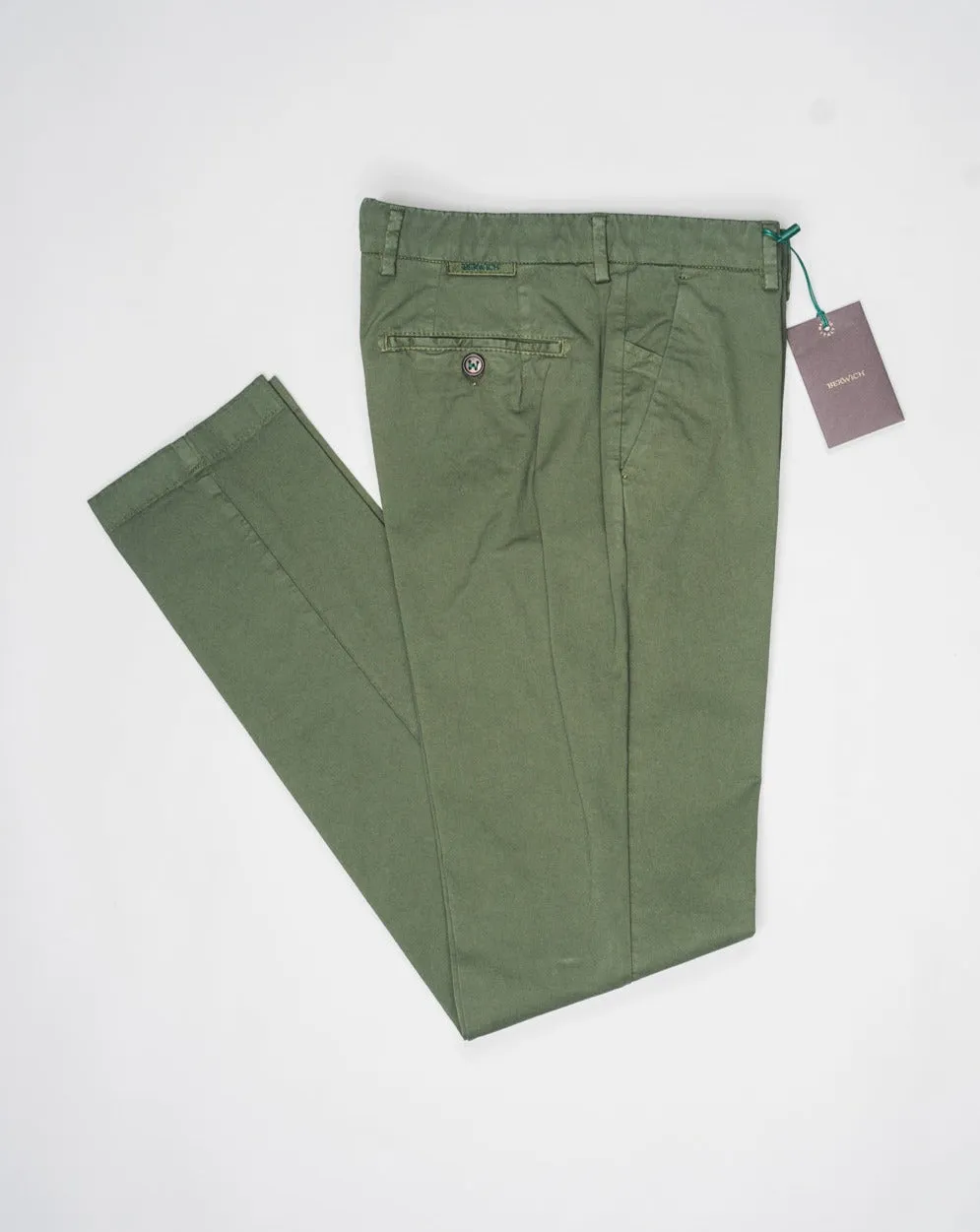 Berwich Morello Garment Dyed Chinos / Militare