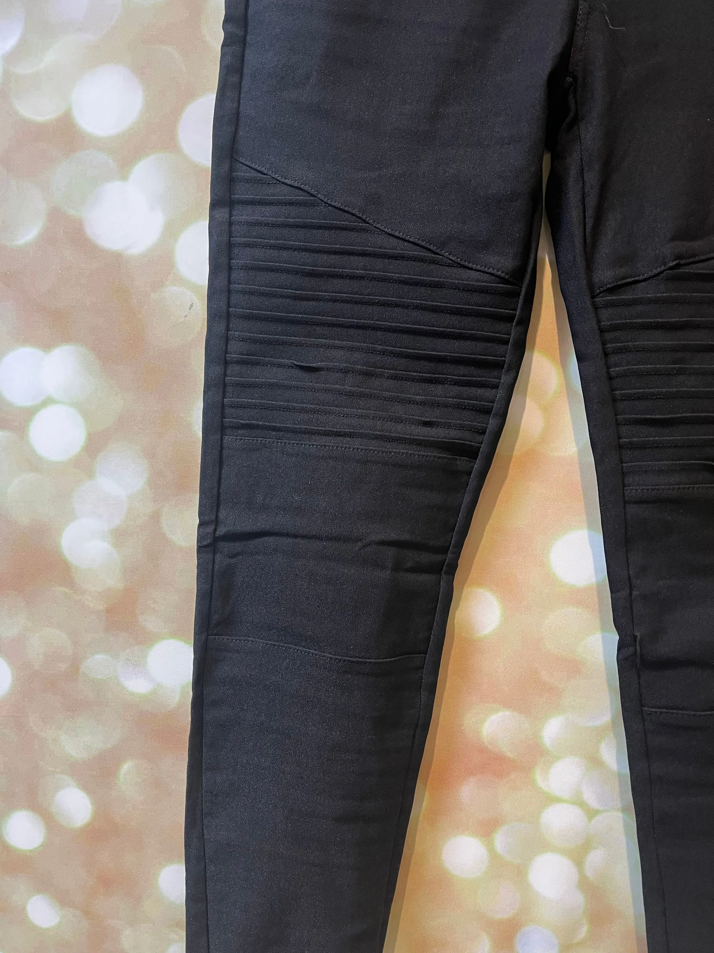 Biker stretch jeggings