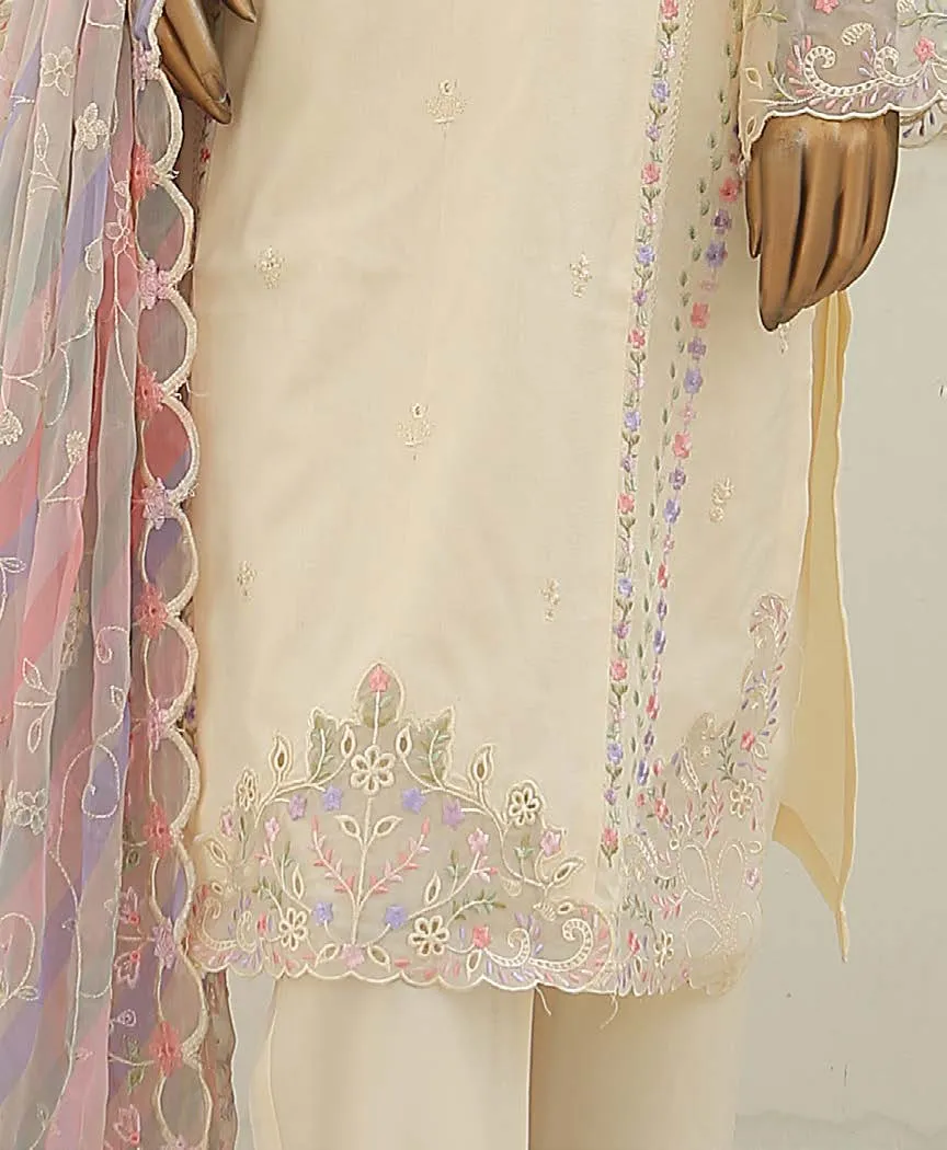 Bin Saeed Embroidered Marina 3 Piece Suit BIN130