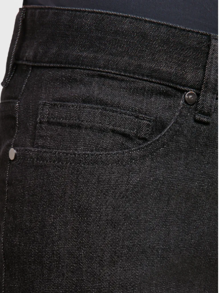 Black Cotton Denim Jeans