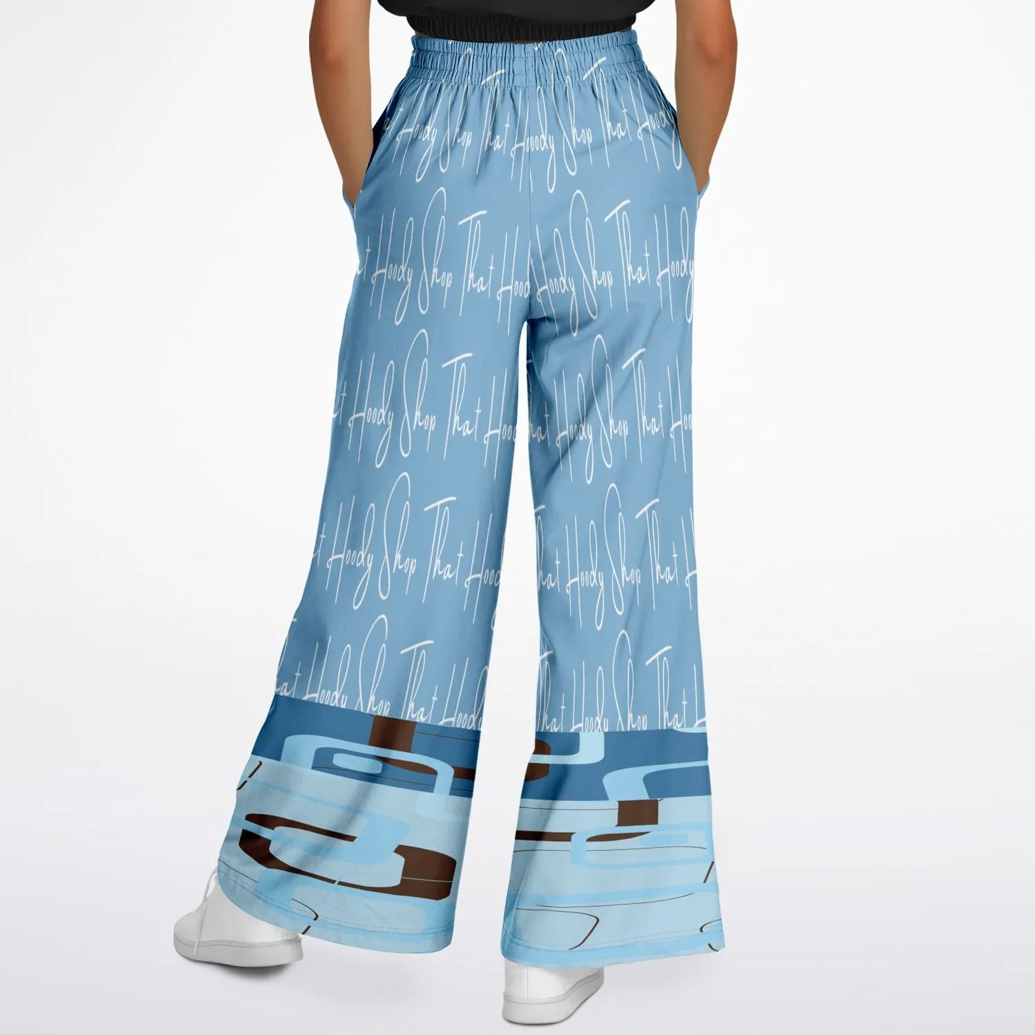 Blue Geo THS Signature SW  Eco-Poly Stretchy Phat Bellbottoms