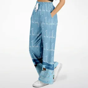 Blue Geo THS Signature SW  Eco-Poly Stretchy Phat Bellbottoms