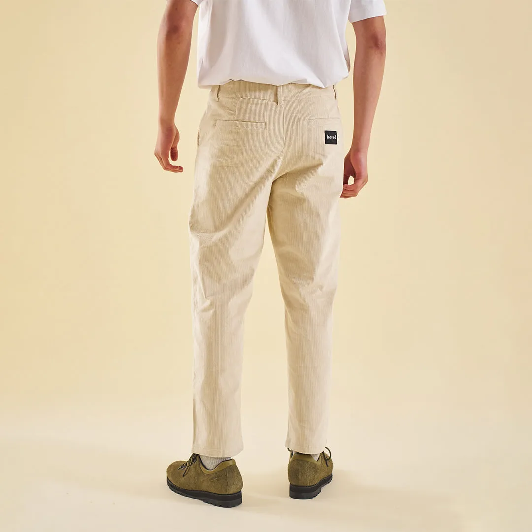 bound 'Barley Cream' Cord Trousers