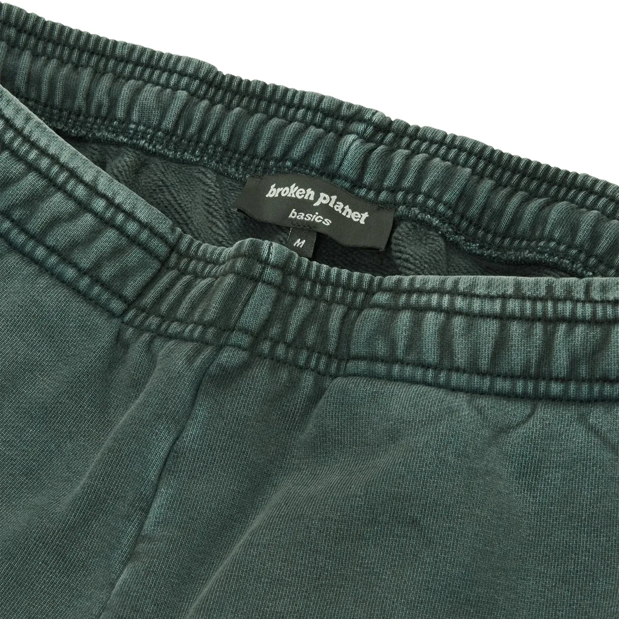 Broken Planet Basics Wide Leg Washed Emerald Sweatpants