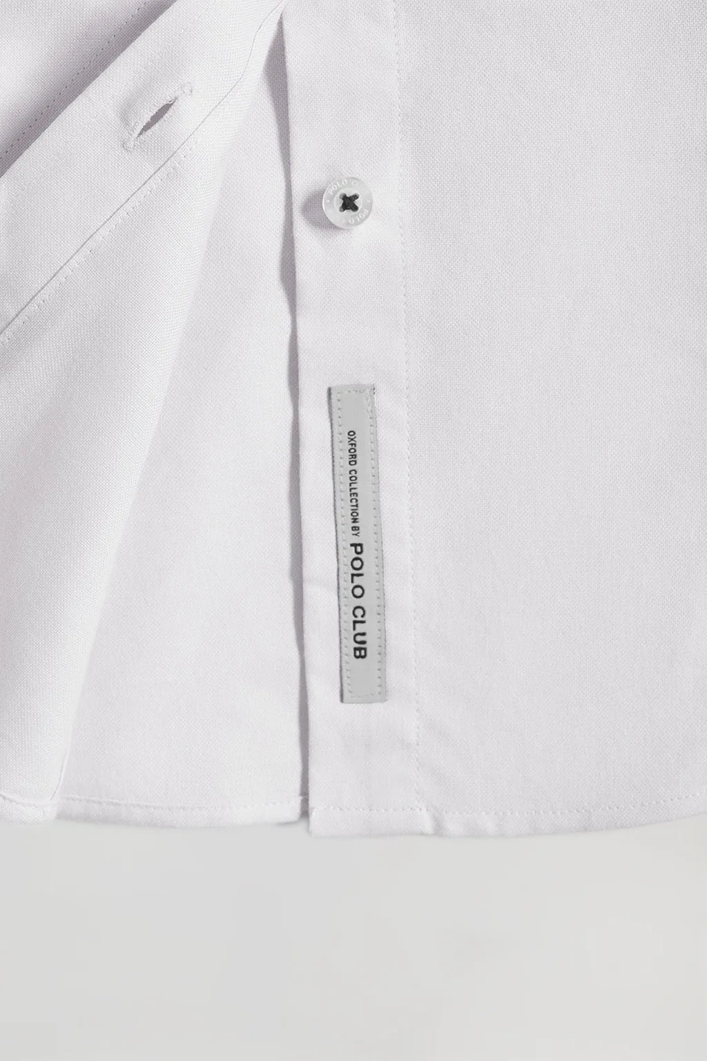 Camisa blanca oxford Slim fit con logo Rigby Go