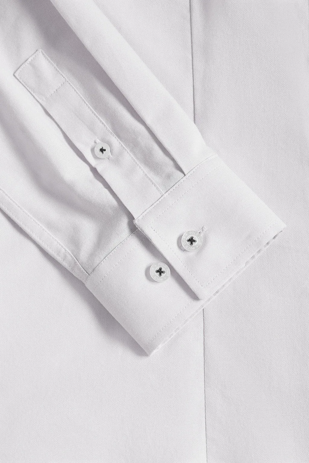 Camisa blanca oxford Slim fit con logo Rigby Go