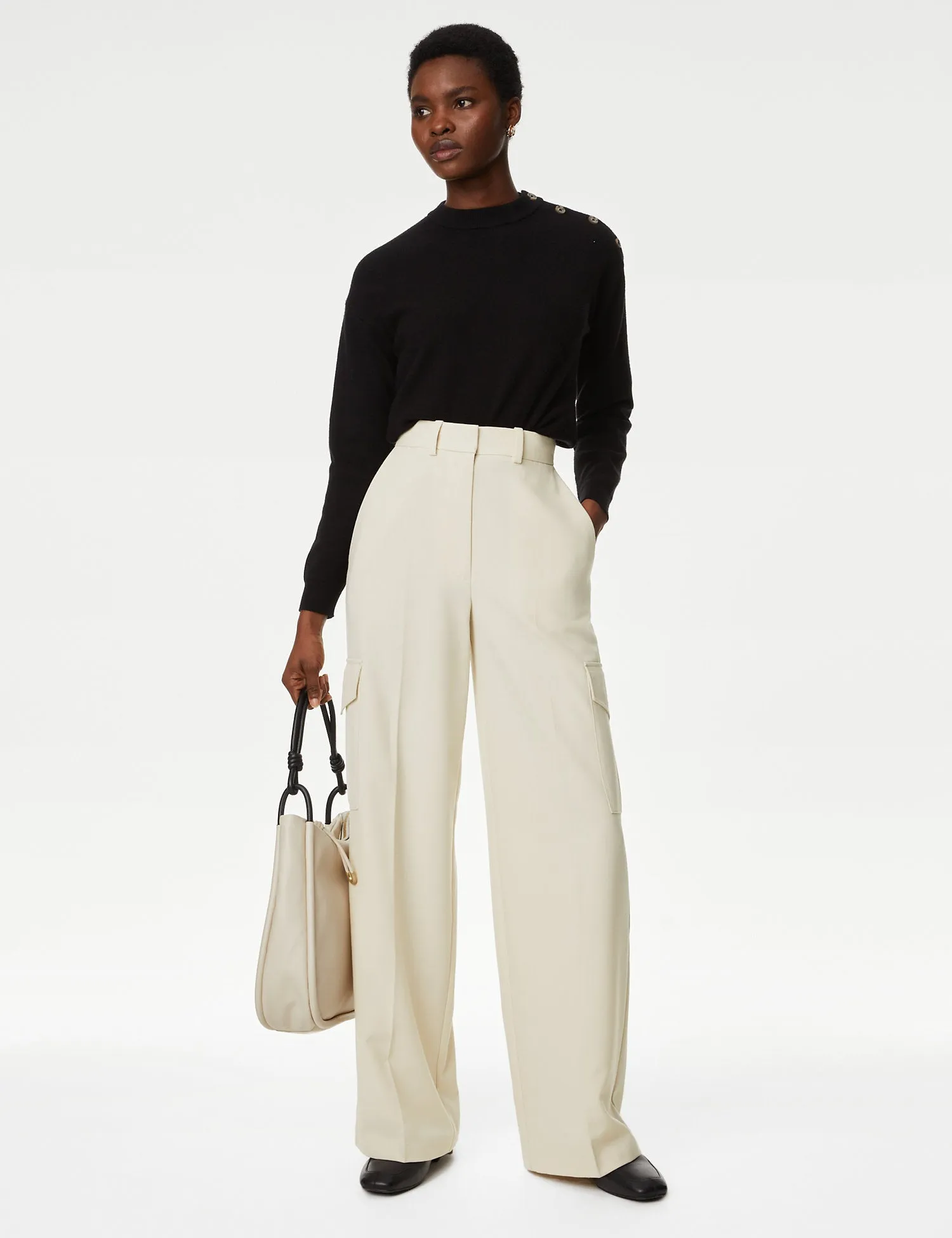 Cargo Wide Leg Trousers