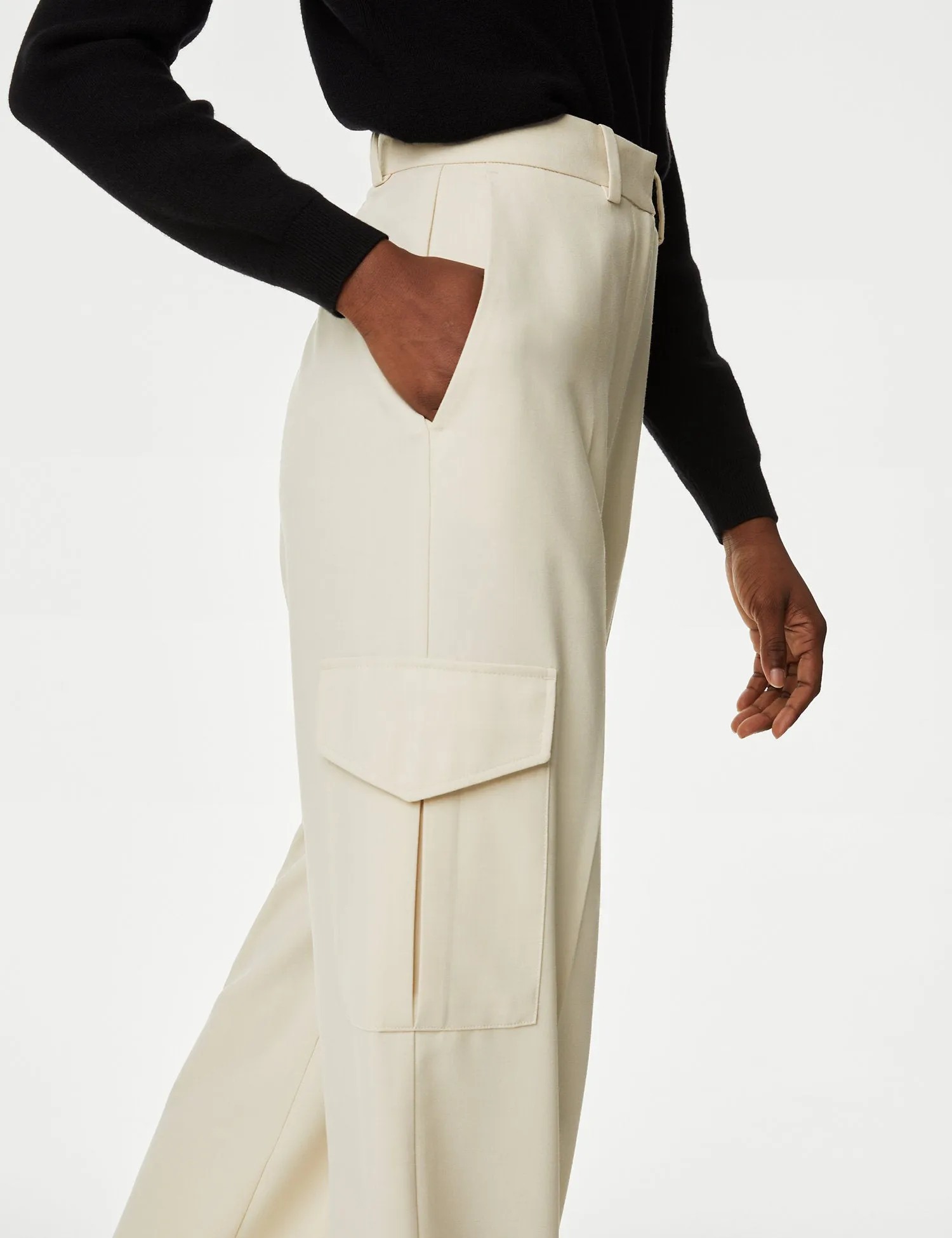 Cargo Wide Leg Trousers