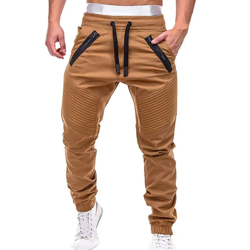 Casual Joggers Pants Sweatpants Multi-pocket Trousers