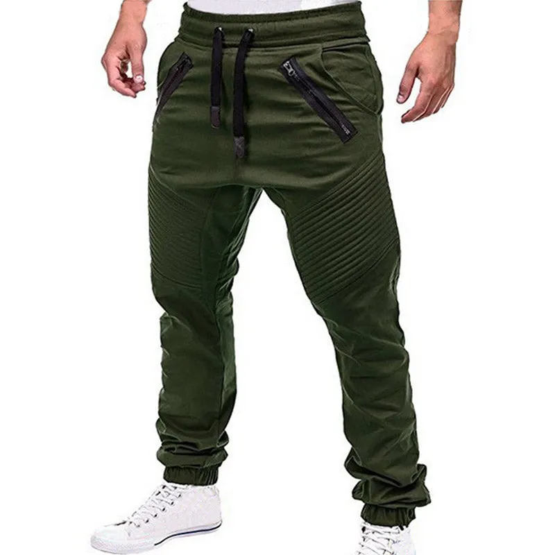 Casual Joggers Pants Sweatpants Multi-pocket Trousers