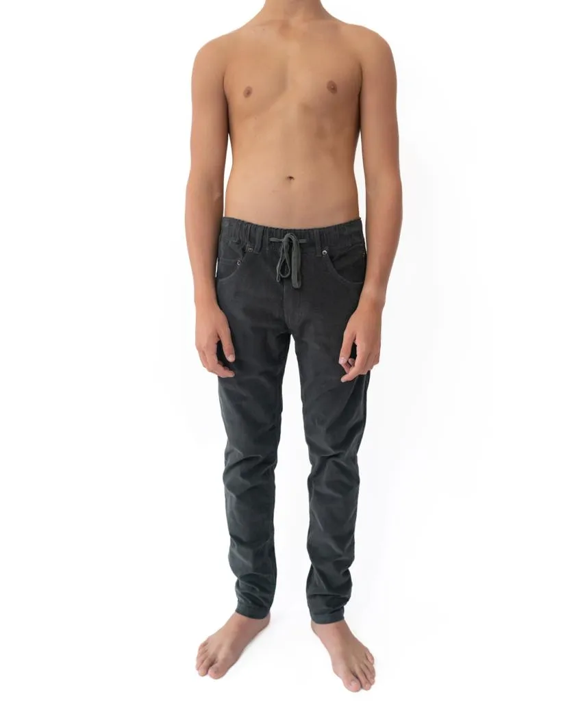 Catch Stretch Cord Pant | Wash Black