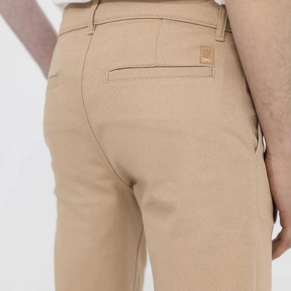 Chino Jeannot beige coupe demi-slim