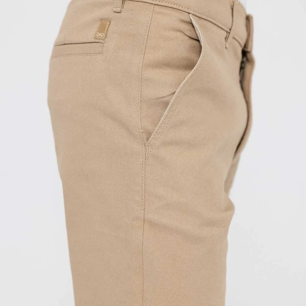 Chino Jeannot beige coupe demi-slim