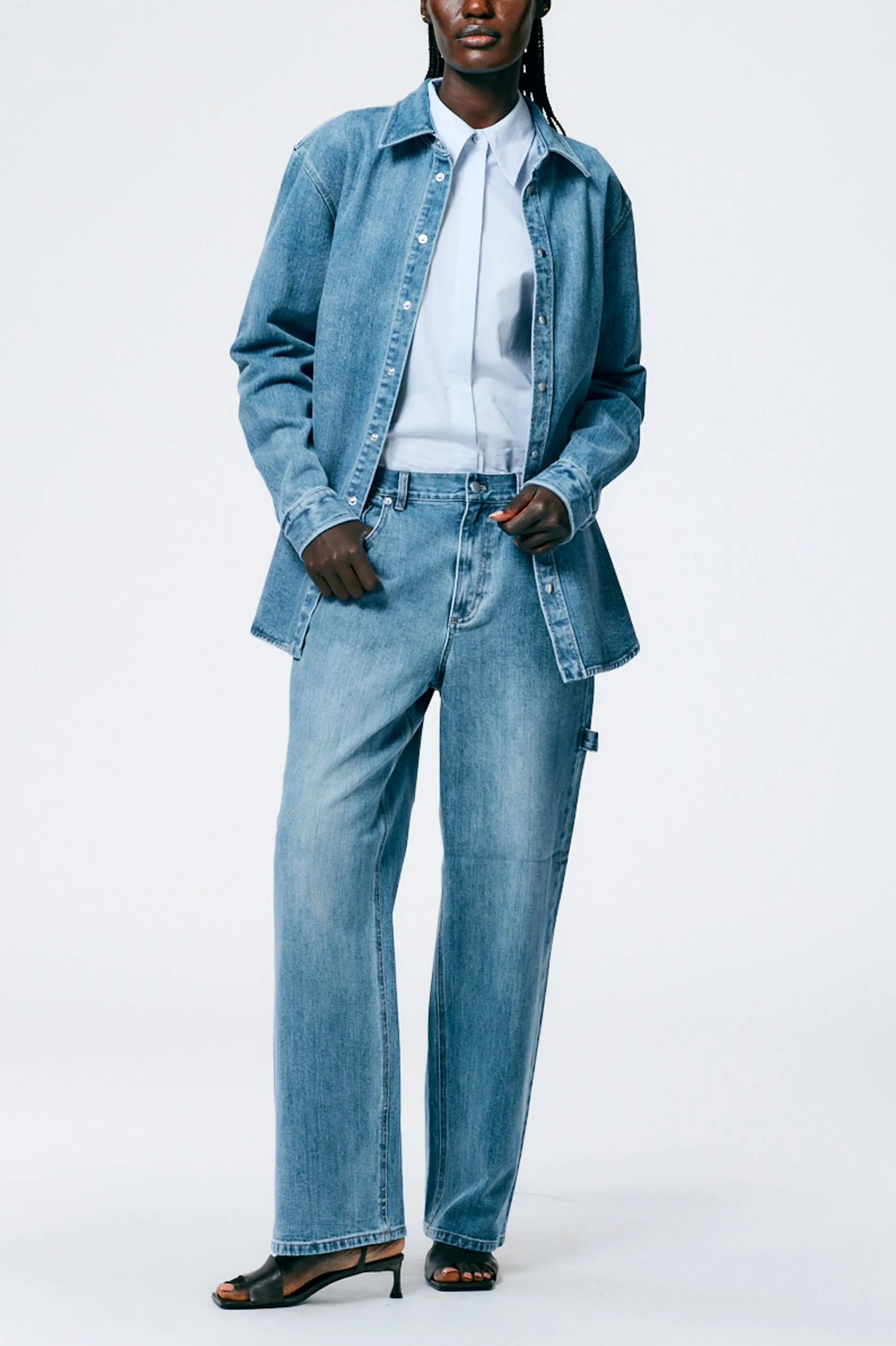 Classic Wash Denim Easy Shirt