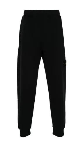 COMPASS-BADGE COTTON TRACK PANTS