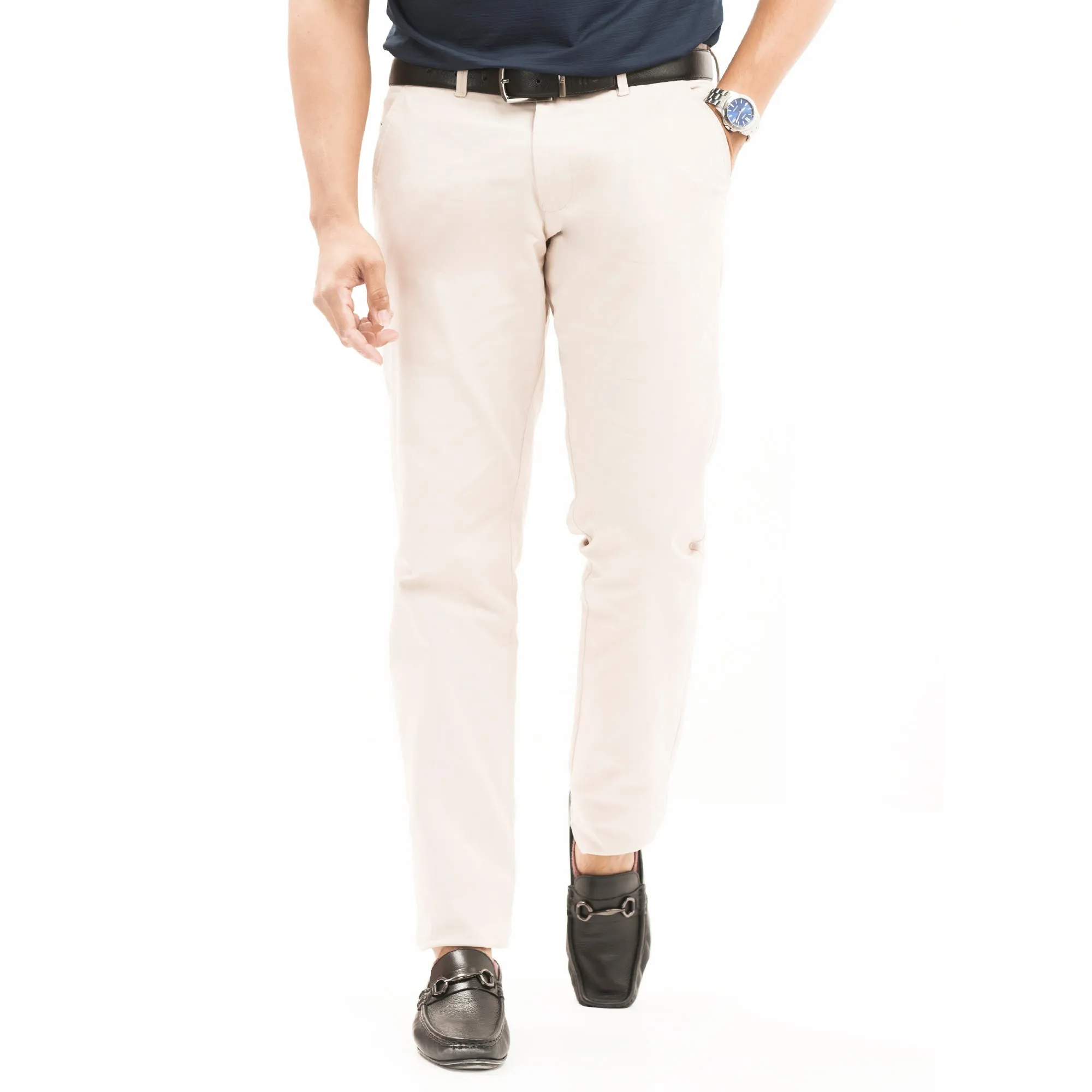 Cotton Chinos-Beige