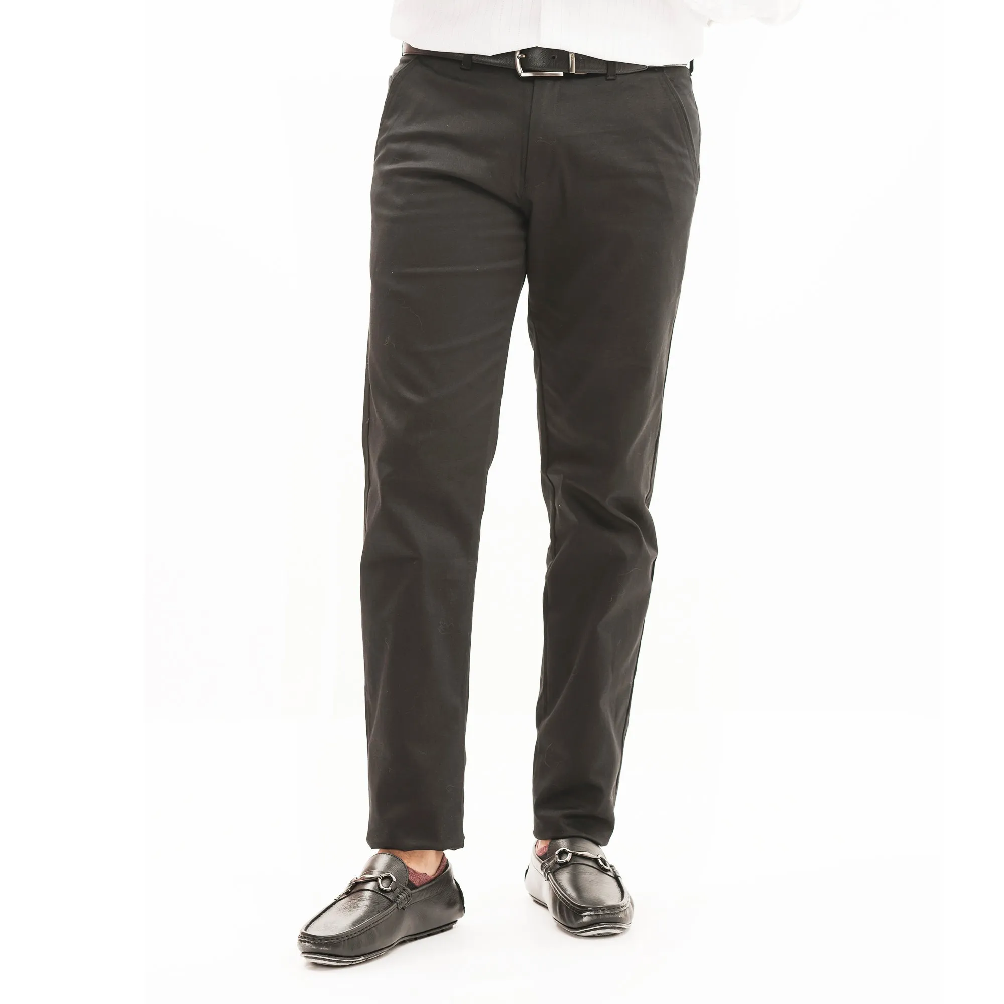 Cotton Chinos-Black