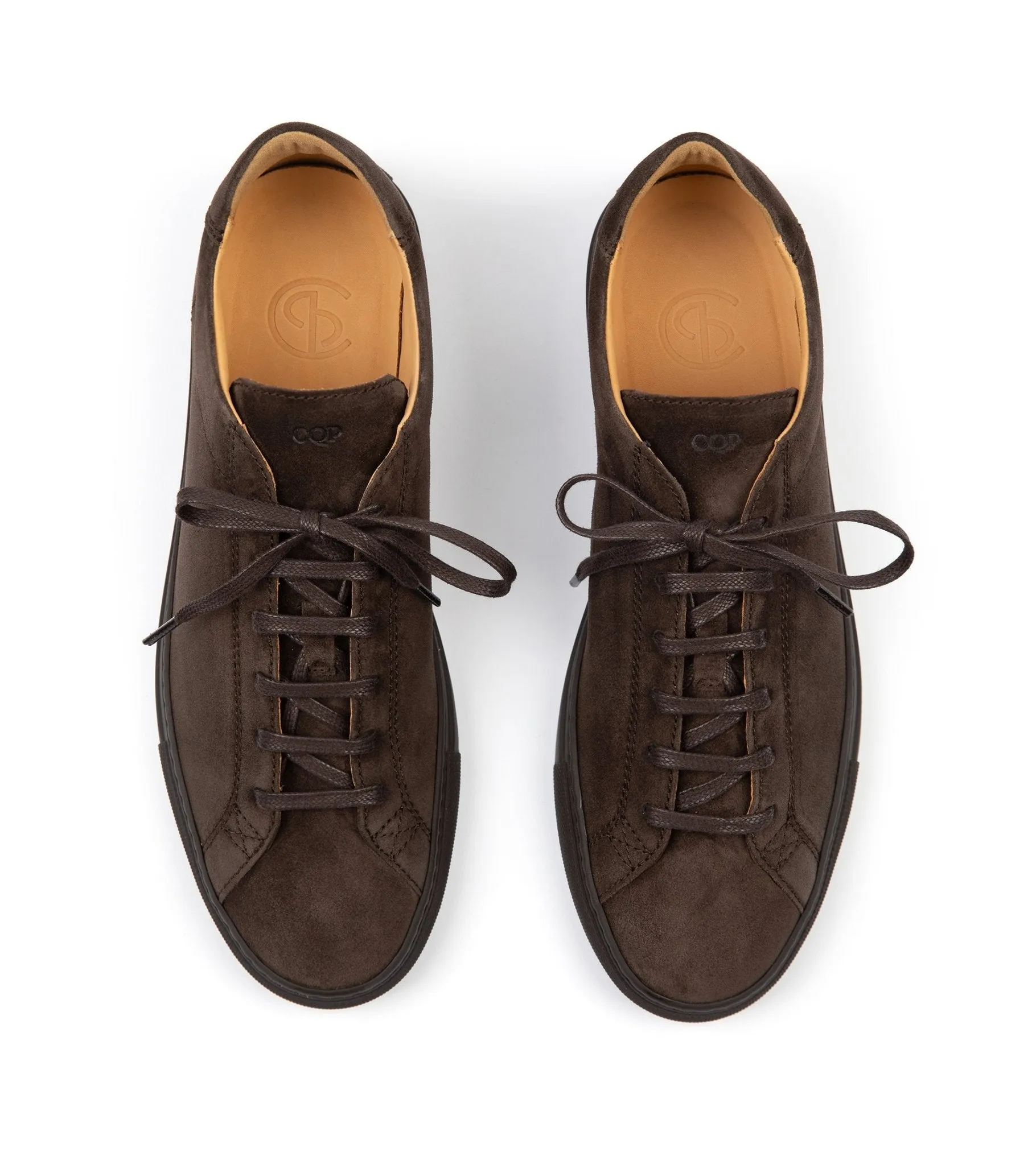 CQP Racquet Sr Suede Sneaker: Ebony Brown