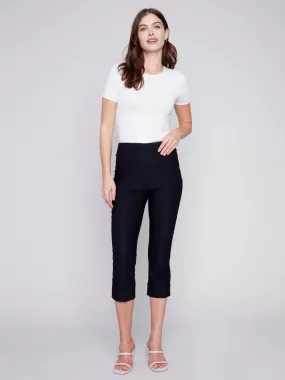 CROP PANT WITH CUFF DETAIL