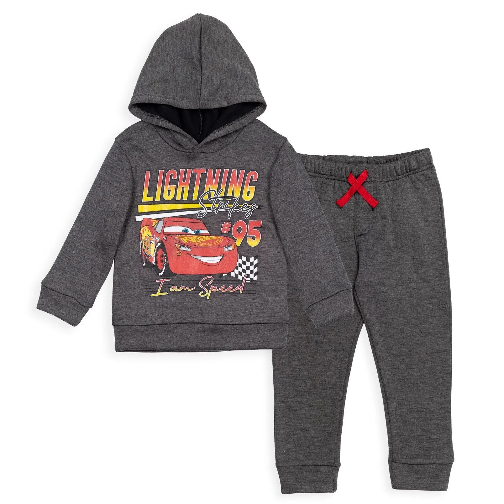 Disney Cars Lightning McQueen Fleece Pullover Hoodie and Pants Outfit Set