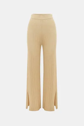 Dylan Knit Pant in Beige