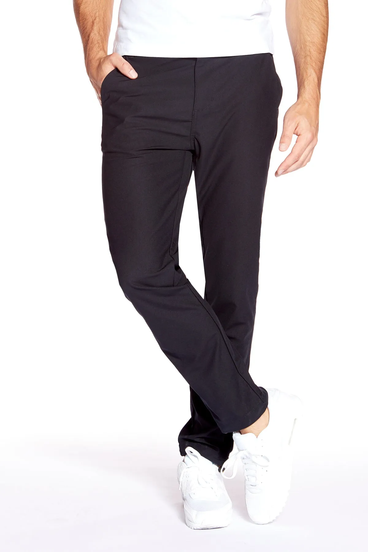 ELTON -  Slim Fit Chinos (Convertible Joggers) - Dark Navy