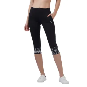 Energía (Dual Pocket) Women 3/4TH LEGGING (High Rise Waistband with hydro-dry Tech)