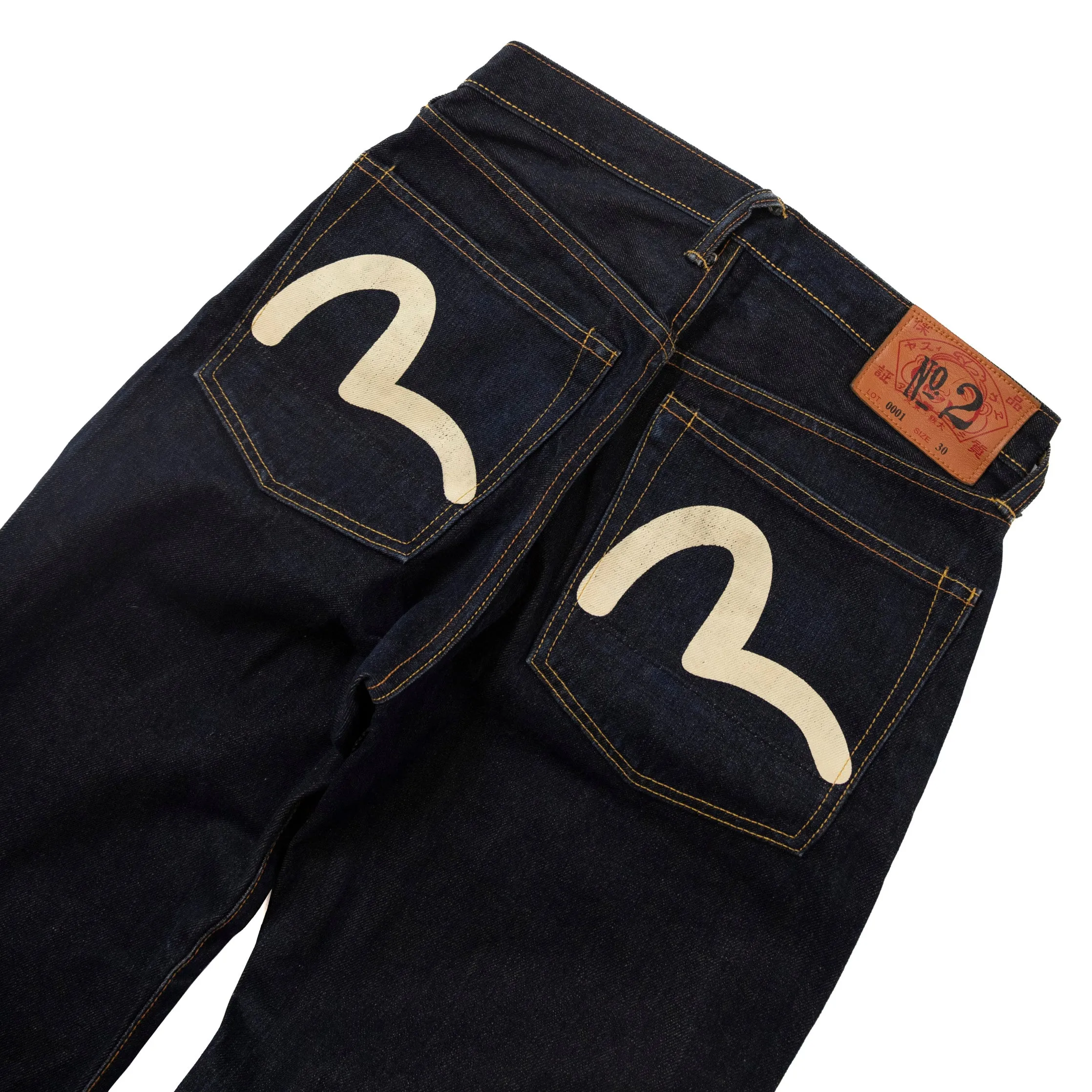 Evisu Dark Wash Classic Logo Denim Jeans