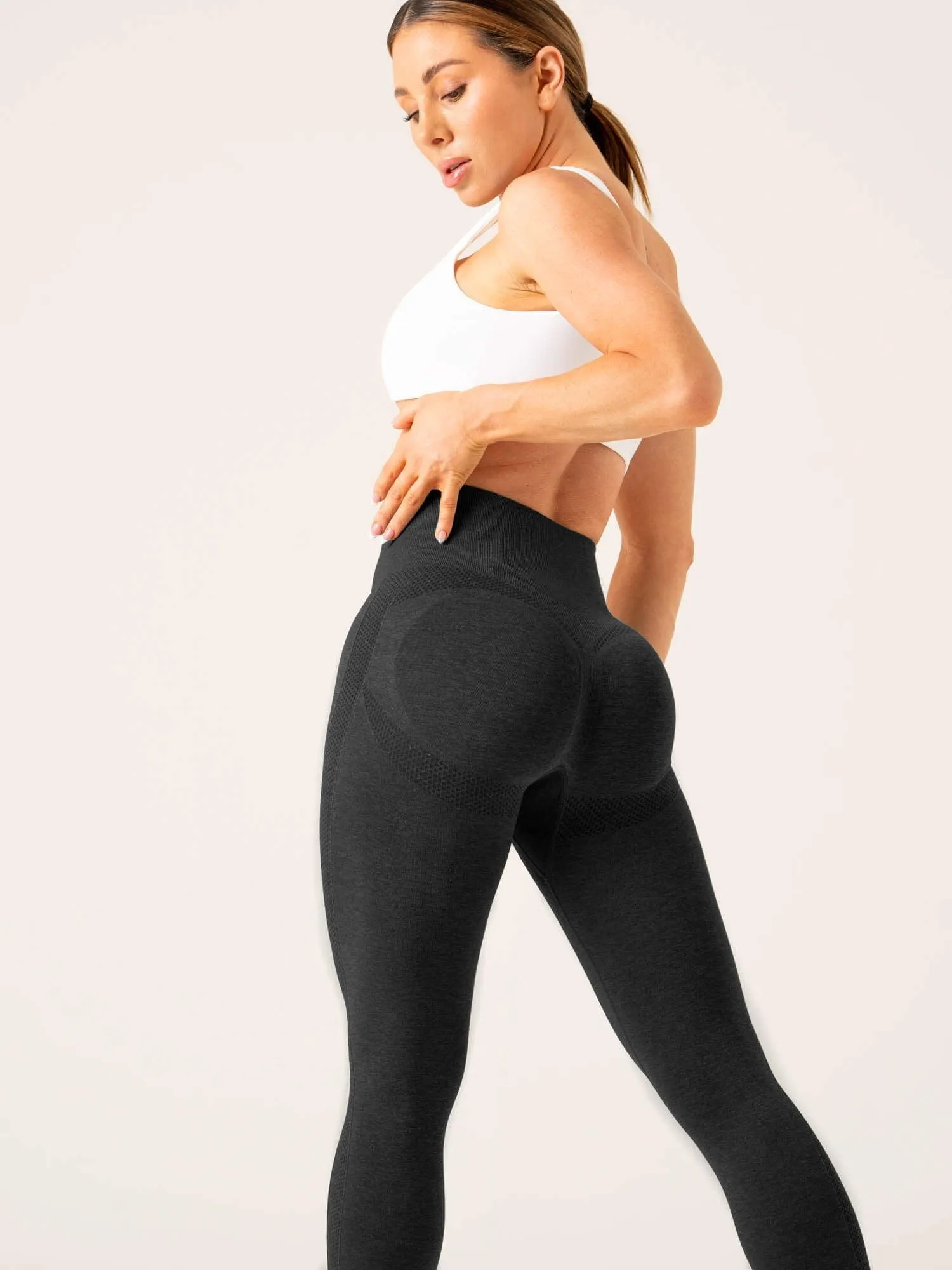 Evolve Seamless Leggings - Black Marl