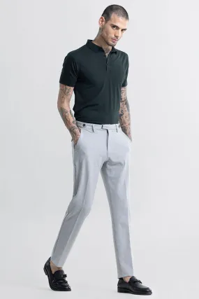 Extensive Waistband Ash Grey Trouser